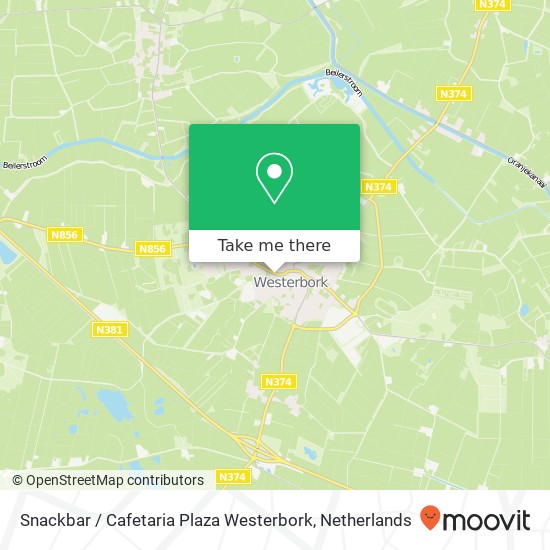 Snackbar / Cafetaria Plaza Westerbork map