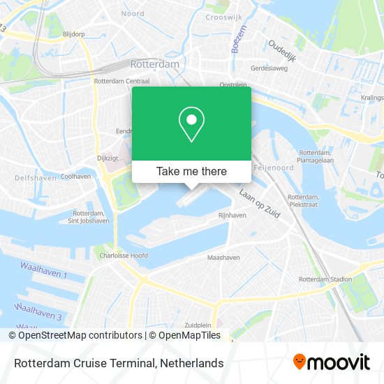 Rotterdam Cruise Terminal Karte