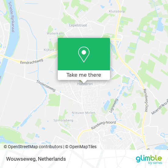 Wouwseweg map