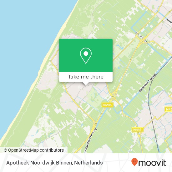 Apotheek Noordwijk Binnen map
