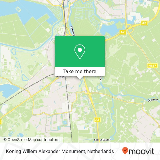 Koning Willem Alexander Monument Karte