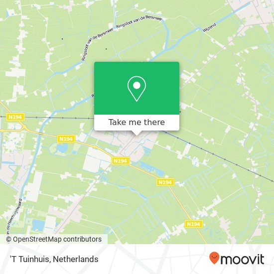 'T Tuinhuis map