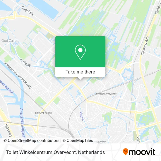 Toilet Winkelcentrum Overvecht map