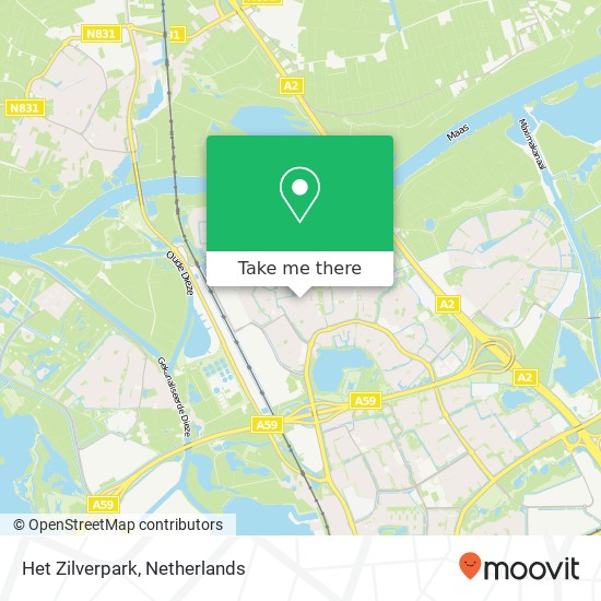 Het Zilverpark map