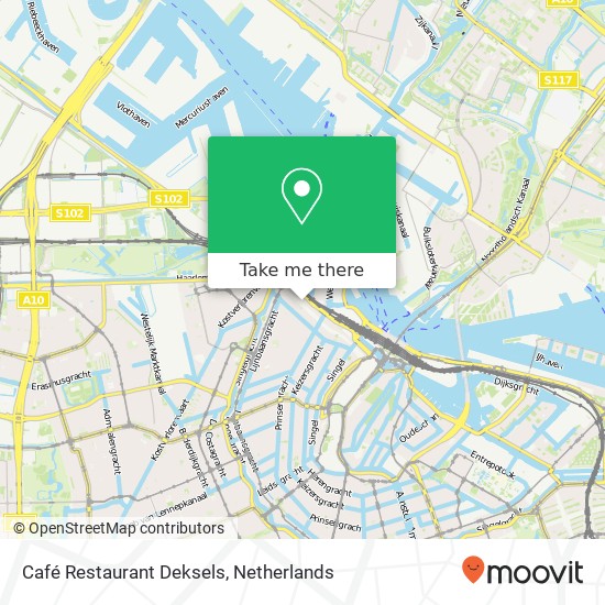 Café Restaurant Deksels map