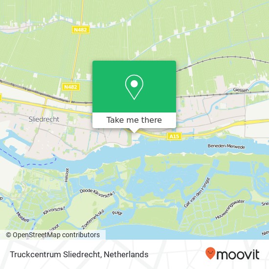 Truckcentrum Sliedrecht map