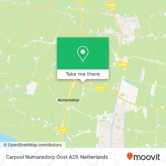 Carpool Numansdorp Oost A29 map
