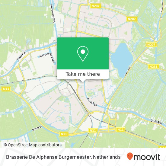 Brasserie De Alphense Burgemeester map