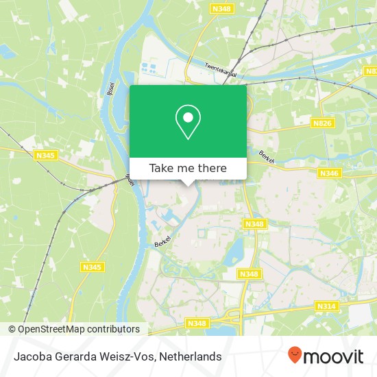 Jacoba Gerarda Weisz-Vos map