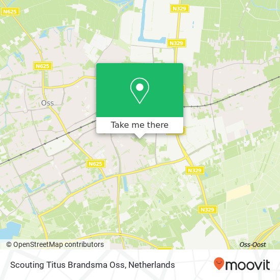 Scouting Titus Brandsma Oss map