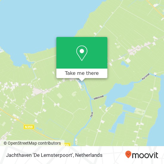 Jachthaven 'De Lemsterpoort' map