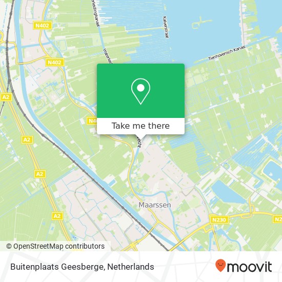 Buitenplaats Geesberge map