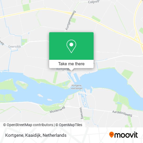 Kortgene, Kaaidijk map