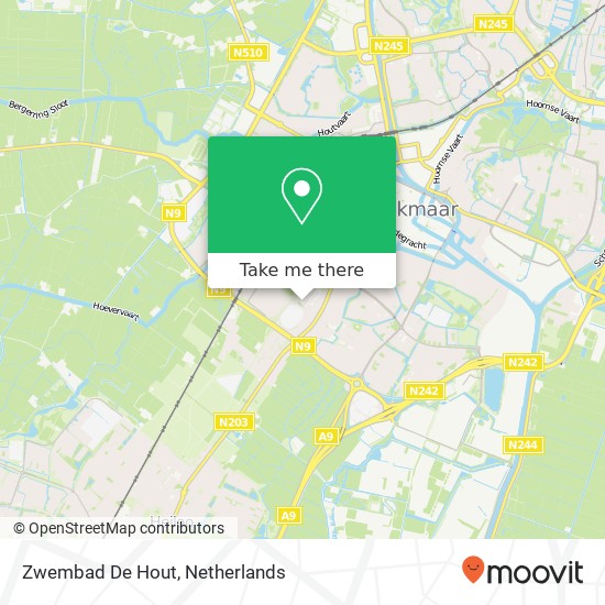 Zwembad De Hout map