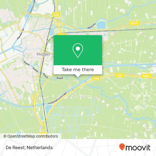 De Reest map