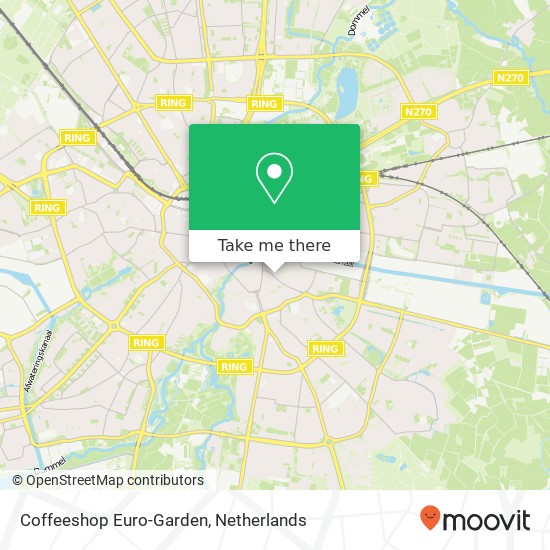 Coffeeshop Euro-Garden map