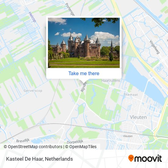 Kasteel De Haar Karte