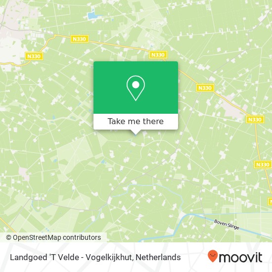 Landgoed 'T Velde - Vogelkijkhut map
