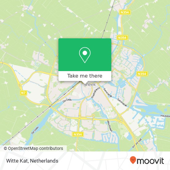 Witte Kat map