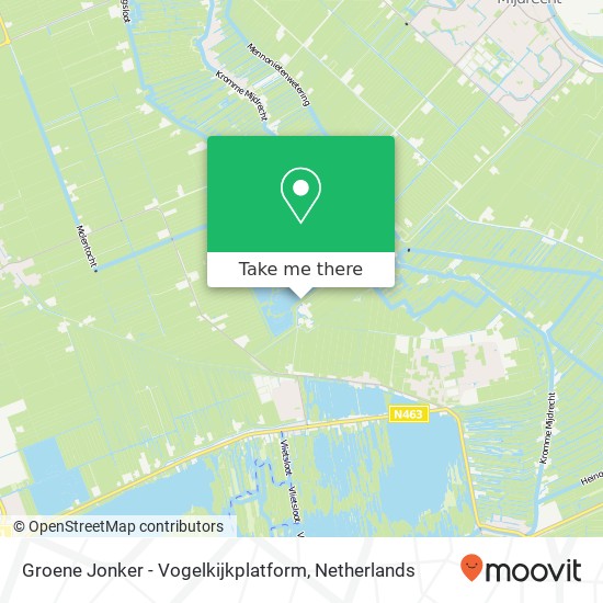 Groene Jonker - Vogelkijkplatform Karte