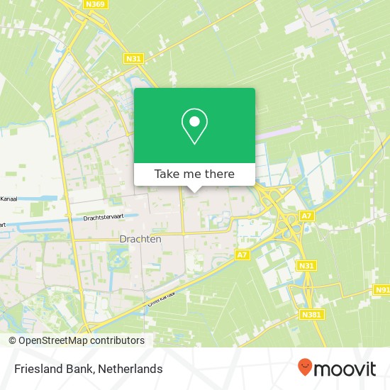 Friesland Bank map
