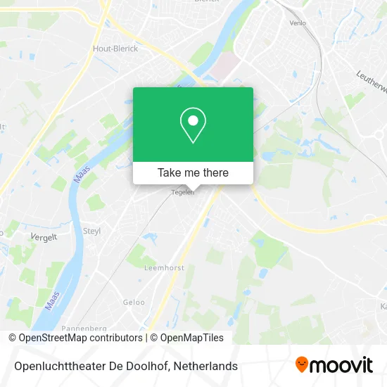 Openluchttheater De Doolhof Karte