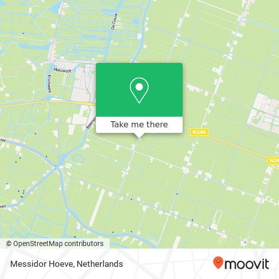 Messidor Hoeve map