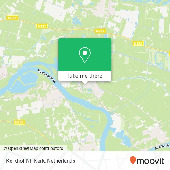 Kerkhof Nh-Kerk map