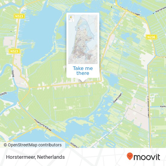 Horstermeer map