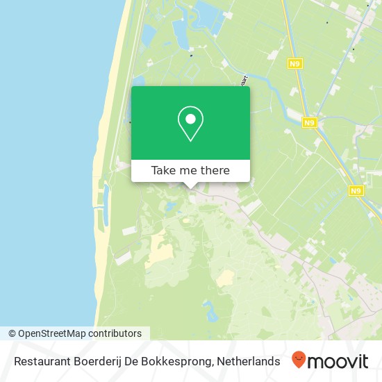 Restaurant Boerderij De Bokkesprong map