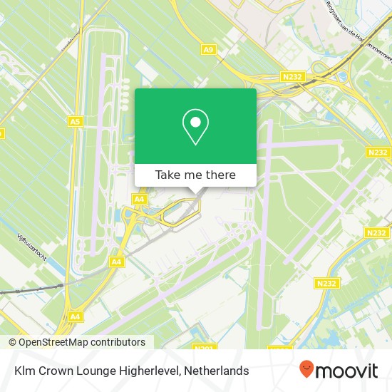 Klm Crown Lounge Higherlevel map