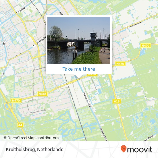 Kruithuisbrug map