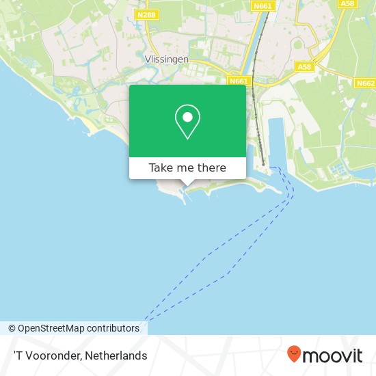 'T Vooronder map