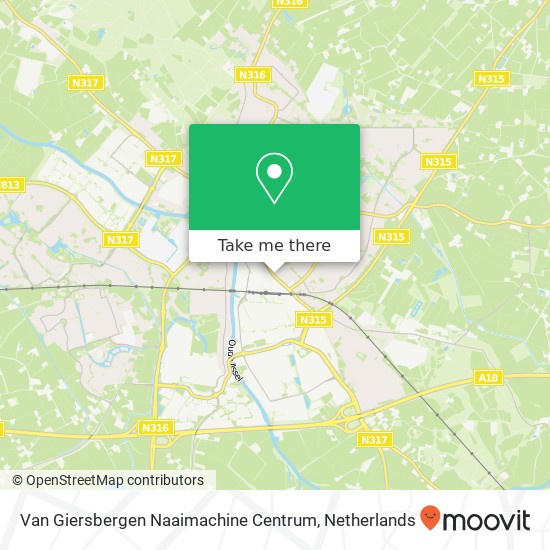 Van Giersbergen Naaimachine Centrum map