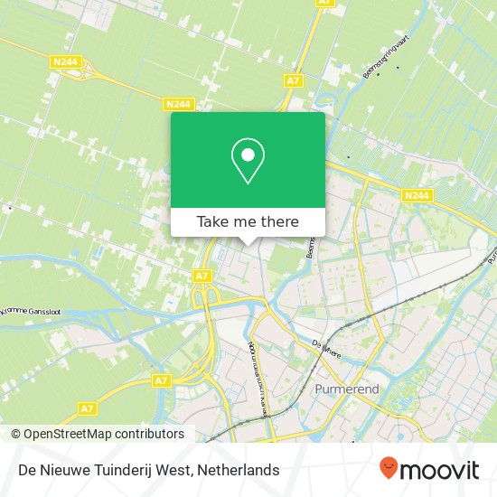 De Nieuwe Tuinderij West map