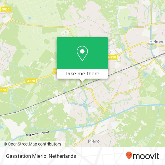 Gasstation Mierlo map