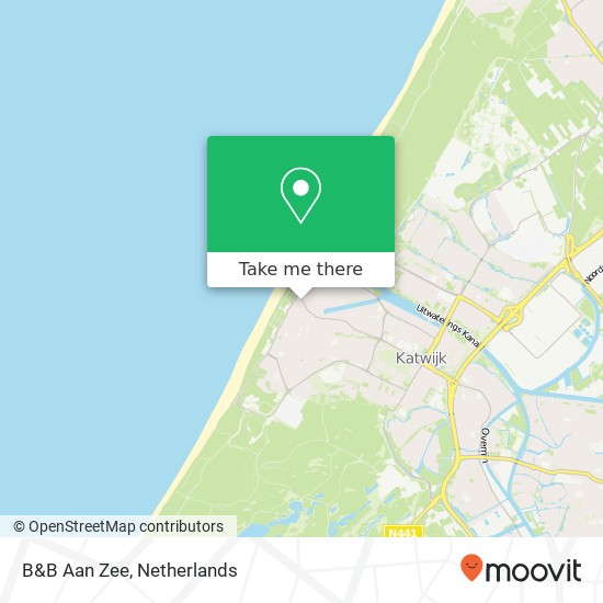 B&B Aan Zee map