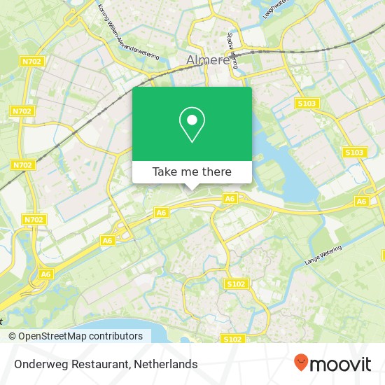 Onderweg Restaurant map