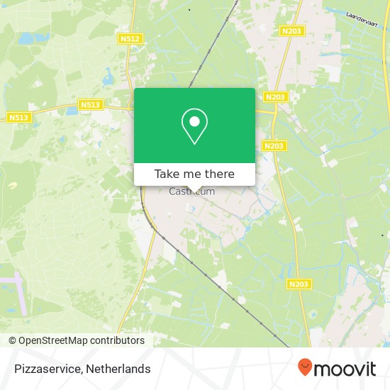 Pizzaservice map