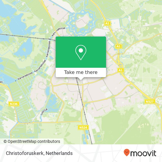 Christoforuskerk Karte