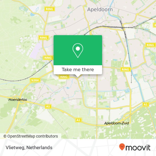 Vlietweg map