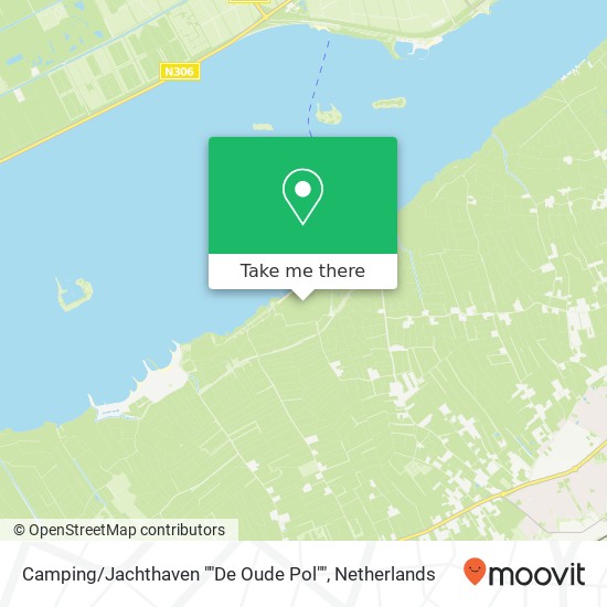 Camping / Jachthaven ""De Oude Pol"" Karte