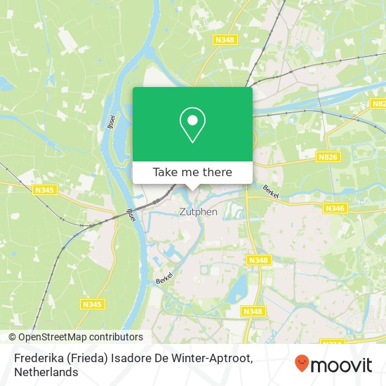 Frederika (Frieda) Isadore De Winter-Aptroot map