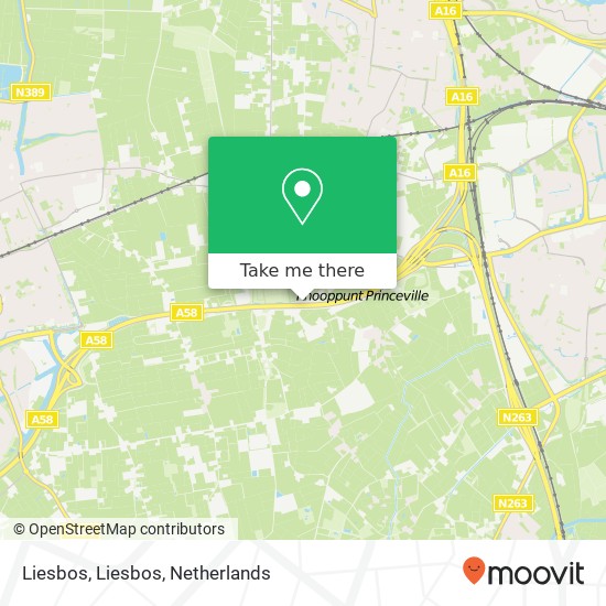 Liesbos, Liesbos map