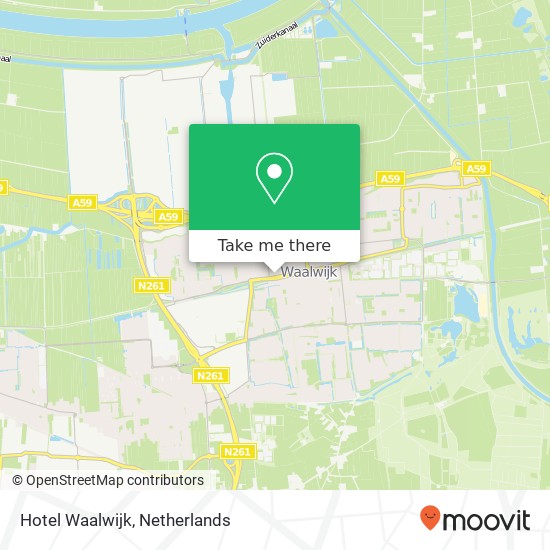 Hotel Waalwijk map