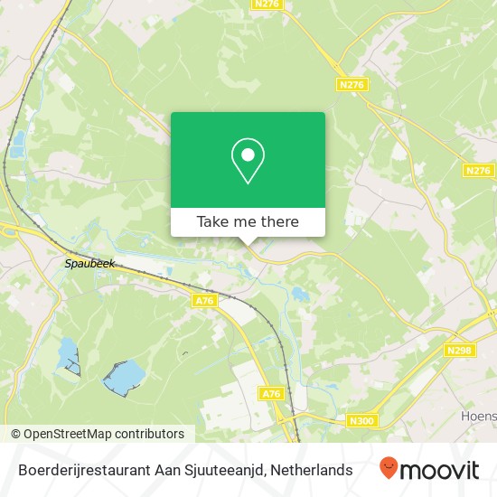 Boerderijrestaurant Aan Sjuuteeanjd map