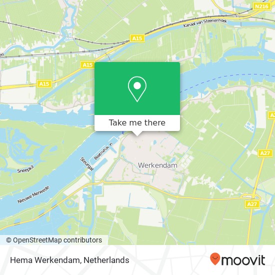 Hema Werkendam map