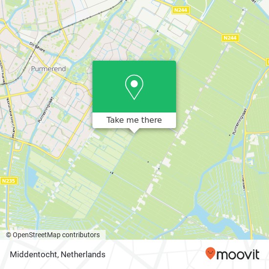 Middentocht map