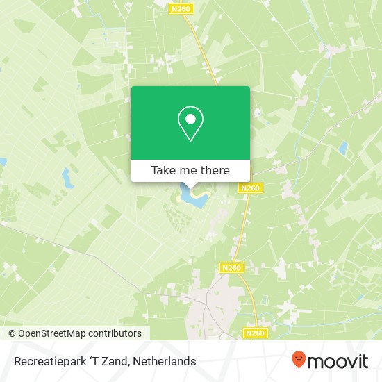 Recreatiepark ‘T Zand map