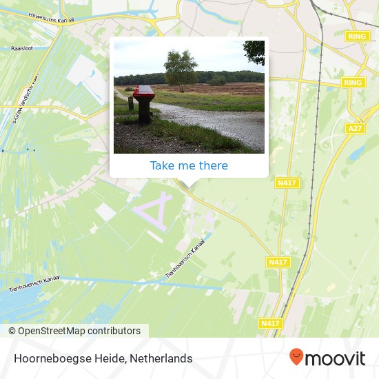 Hoorneboegse Heide map